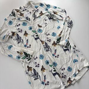 The Cats Pyjamas Deerly Pima Nightgown Small